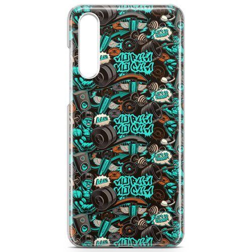 Huawei P20 Pro Kılıf Protein Tozu Arka Kapak Koruma Desenli Full Koruyucu