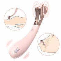 Seductive Wheel Şarjlı Çift Uçlu Kullanım G Nokta Uyarıcı 2 in 1 Gıdıklayıcı Masaj Vibratörü