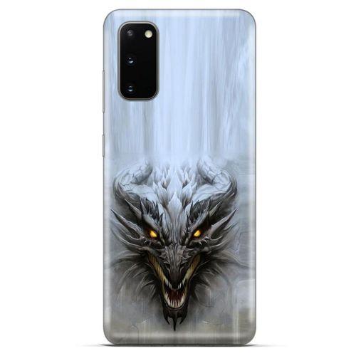 Xiaomi Poco M3 Kılıf Dragons (11) Tam Koruma Beyaz Ejderha