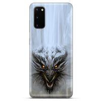 Xiaomi Poco M3 Kılıf Dragons (11) Tam Koruma Beyaz Ejderha