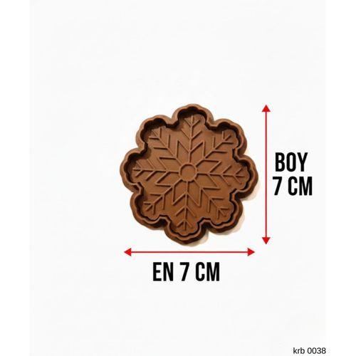 Kar Tanesi Kurabiye Kalıbı – Çift Parça Hamur Kesici, Şeker Hamuru ve Oyun Hamuru İçin