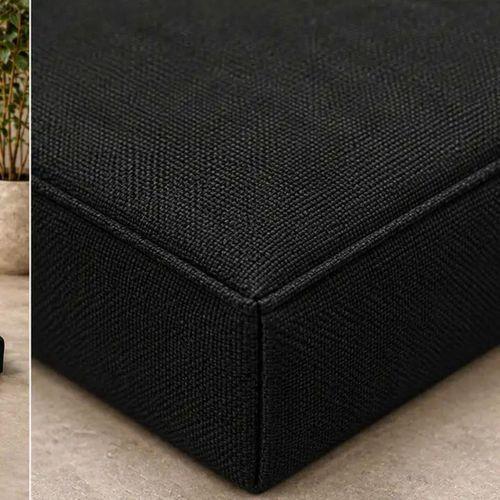 Kedi Köpek Yatağı Dikdörtgen Blok Bank Minderi · 50 × 100 × 7 cm · Siyah
