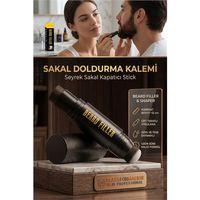 Koyu Kahve Sakal Kapatıcı Stick - Seyrek Sakallar İçin Suya Dayanıklı Dolgunlaştırıcı Kalem 723260