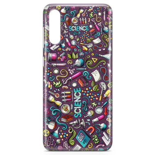 Samsung Galaxy A50s Kılıf Bilim İçin Doodle Arka Kapak Koruma Desenli Full Koruyucu