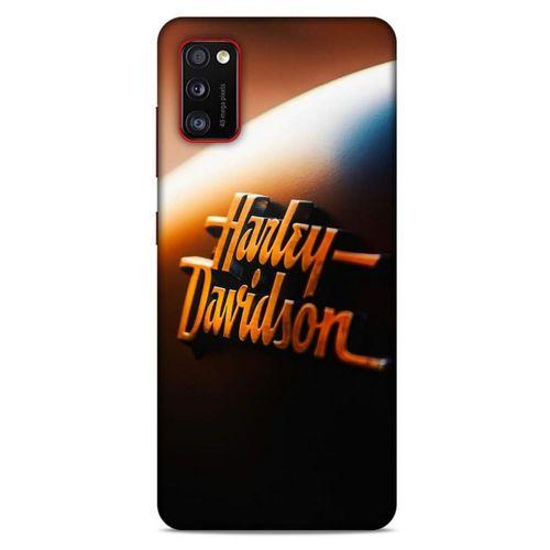 Samsung Galaxy A41 Uyumlu Kılıf Motorsiklet (47) Crystal Flex Kılıf Harley