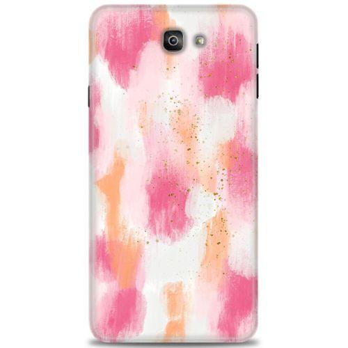 Samsung Galaxy J7 Prime Kılıf HD Baskılı Kılıf - Pembe Palet + Tam Ekran Koruyucu
