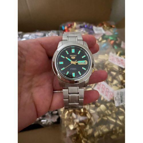 Seiko 5 Japan SNKK17J1 Çelik 39 mm Gri Otomatik Siyah Kadran 5 ATM Erkek Kol Saati