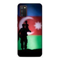 Samsung Galaxy A02s Uyumlu Kılıf Azarbaijan (14) Lansman Kılıf Asker Bayrak