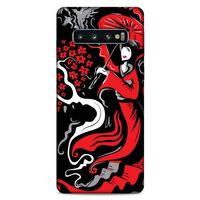 Lopard Samsung Galaxy S10 Uyumlu Kılıf Soyut Sanat (11) Baskılı Tam Koruma