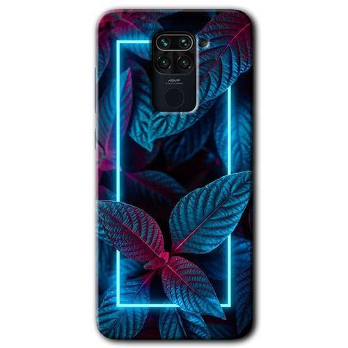 Xiaomi Redmi Note 9 Kılıf Baskılı Arka Kapak - Mekanik Yaprak 4 +Tam Ekran Koruyucu