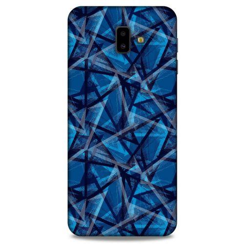 Samsung Galaxy J6 Plus Uyumlu Kılıf Mavi Delisi (46) Core Armor Kılıf Geometrik