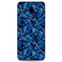 Samsung Galaxy J6 Plus Uyumlu Kılıf Mavi Delisi (46) Core Armor Kılıf Geometrik