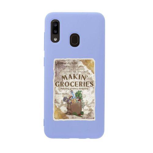Samsung A20 Makin Groceries Desenli Premium Silikonlu Telefon Kılıfı