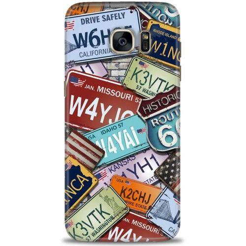 Samsung Galaxy S7 Edge Kılıf HD Baskılı Kılıf - W6HQF + Tam Ekran Koruyucu