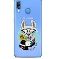 Zoologix (99) Samsung Galaxy A40 Şeffaf Kılıf Silikon Desenli