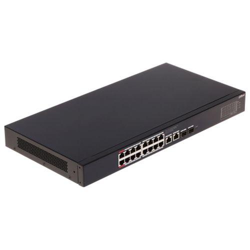 DAHUA CS4220-16GT-135, 16Port, Gigabit, PoE 135W, 2 Port Gigabit Uplink, 2 Port SFP Gigabit Combo, Cloud Yönetilebilir, Switch