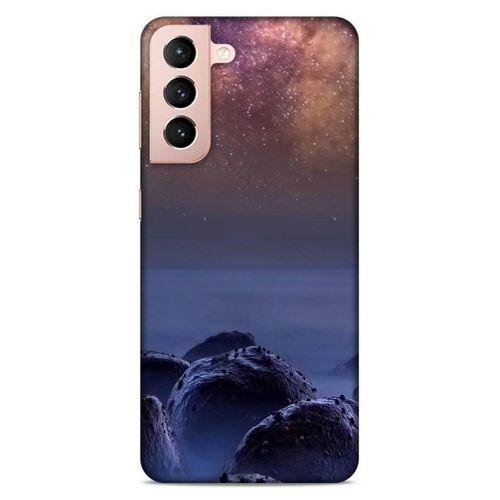 Lopard Samsung Galaxy S21 Uyumlu Kılıf Gece'S (26) Tpu Silikon Kılıf Bordo