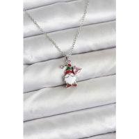 316L Çelik Zincir Gümüş Renk Yılbaşı Teması Kadın Kolye