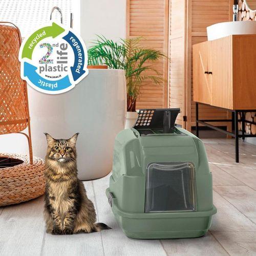 Imac Easy Cat 2nd Lıfe Kapalı Kedi Tuvaleti Yeşil 50x40x40cm