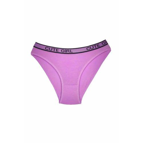 5 Adet Beli Yazılı Pamuklu Kalın Lastik Kadın Slip Külot