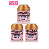 3 Adet Altınbaşak Oya ve Dantel İpi 20 gr - Royaleks - No: 041