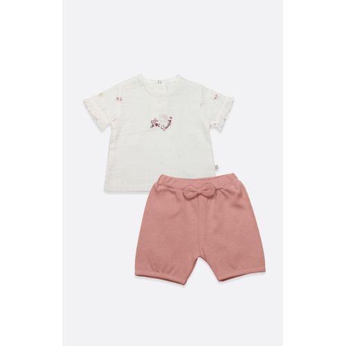 Bistyle Bistyle 2li Takım Şort Müslin Starfish Wishes 14124 Pembe