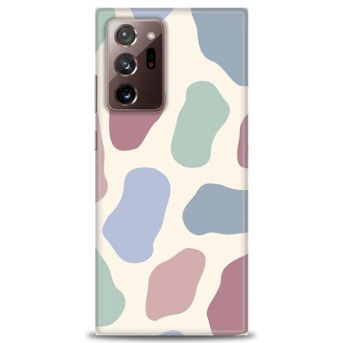 Samsung Galaxy Note 20 Ultra Kılıf HD Baskılı Kılıf - Renkli Benek + Tam Ekran Koruyucu