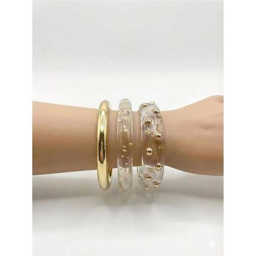 3'Lü Set Bilezik - Şeffaf