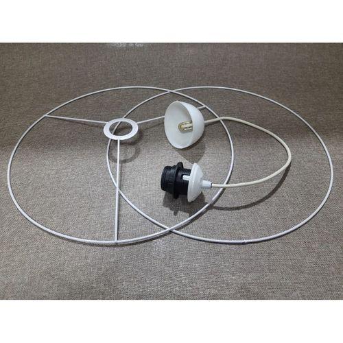MAKROME AVİZE ABAJUR TELİ VE E27 DUY ASKI (35 CM ÇAP)