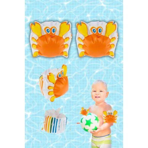 Deniz Turuncu Kolluk Yengeç Desenli Havuz Deniz Kolluk