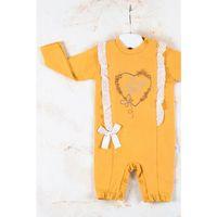 Love Kalp Nakışlı % 100 Pamuk Kız Bebek Tulumu