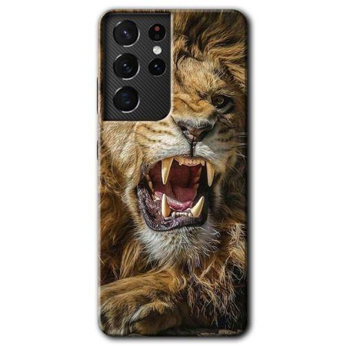 Samsung Galaxy S21 Ultra Kılıf HD Desen Baskılı Arka Kapak - Lion King