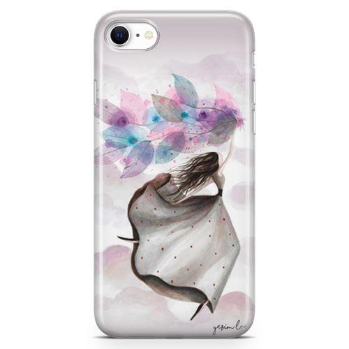 Apple iPhone SE 2020 Kılıf Mutlu Peri Arka Kapak Koruma Desenli Full Koruyucu