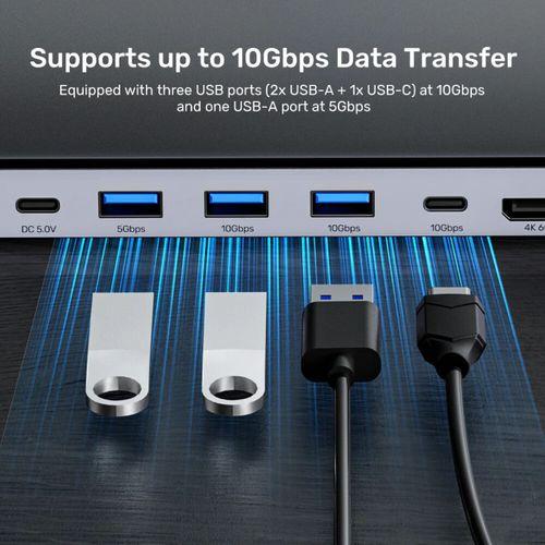 UNITEK UHUB15+ USB-C 4K BAGLANTI ISTASYONU (D1106AGY01)