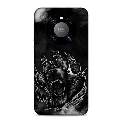 Lopard Huawei Mate 40 Pro Uyumlu Kılıf Tattoo's (19) Kılıfları Siyah