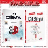 3D Yayınları TYT Coğrafya ve AKM Dil Bilgisi Soru Bankası Seti 2 Kitap
