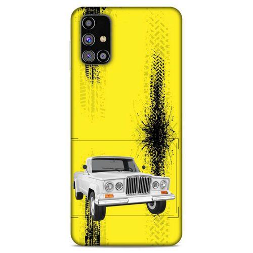 Lopard Samsung Galaxy M31s Uyumlu Kılıf PickUpX (16) Kalın Kılıf Kaymak Beyaz