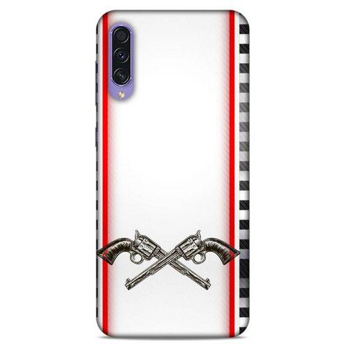 Lopard Samsung Galaxy A50s Uyumlu Kılıf Tattoo's (28) Arka Kapak Tabanca Sövmesi