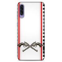 Lopard Samsung Galaxy A50s Uyumlu Kılıf Tattoo's (28) Arka Kapak Tabanca Sövmesi