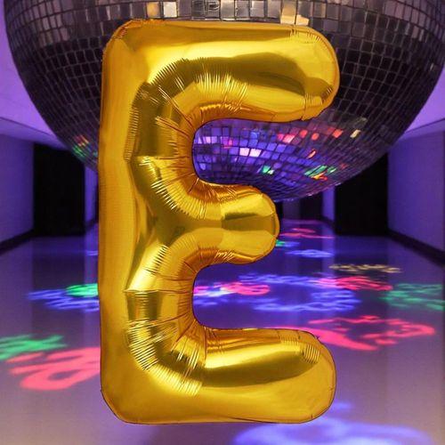 VIP YÜKSEK KALİTE 1 METRE GOLD E HARFİ FOLYO BALON GOLD E HARF BALON HELYUM GAZINA UÇAN BALONA UYGUN