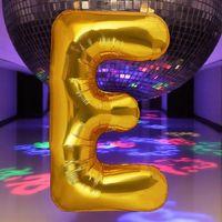 VIP YÜKSEK KALİTE 1 METRE GOLD E HARFİ FOLYO BALON GOLD E HARF BALON HELYUM GAZINA UÇAN BALONA UYGUN