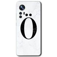 Xiaomi Mi 12 HD Baskılı Kılıf + 9D Tam Ekran Koruyucu - Beyaz Mermer Desenli Ö Harfi