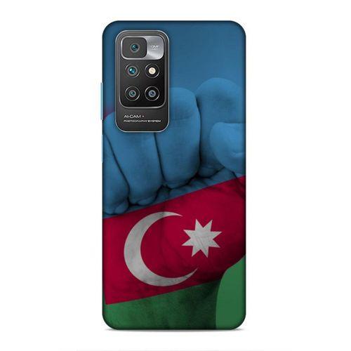 Xiaomi Redmi 10 Uyumlu Kılıf Azarbaijan (19) Kılıfları Yumruk Bayrak