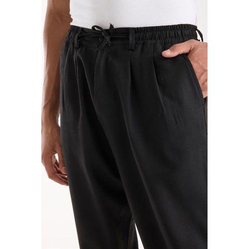 4 Düğmeli Yarım Pat Polo Yaka Kazak Kahve - Bezayağı Kumaş Pantolon Siyah