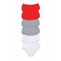 6 Adet Tutku Kadın Yüksek Bel Bato Kalın Lastik Külot S19