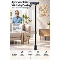Ayarlanabilir Alüminyum Medikal Baston T Saplı Ortopedi Yürüme Destegi 59-96 cm 723654
