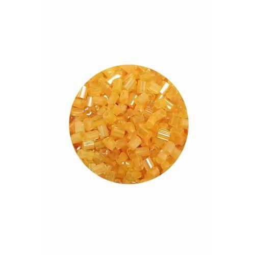 Kesme Cam Boncuk 2mm - 20 Gram - Şeffaf Koyu Sarı -BNC313