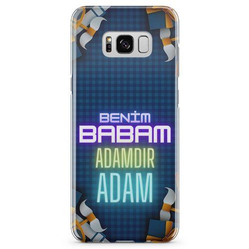 Samsung Galaxy S8 Plus Kılıf Babalar Günü Hediyesi Arka Kapak Koruma Desenli Full Koruyucu