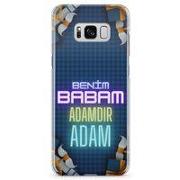 Samsung Galaxy S8 Plus Kılıf Babalar Günü Hediyesi Arka Kapak Koruma Desenli Full Koruyucu