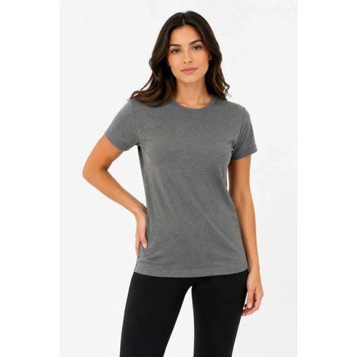 Basic Tişört Bisiklet Yaka Kısa Kol Günlük Yazlık Slim Fit T-Shirt - Antrasit